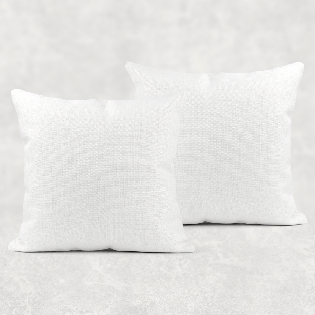 40x40 Cushion Covers White Canvas