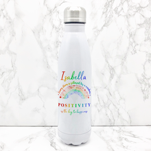 Load image into Gallery viewer, Positivity Rainbow Personalised Travel Flask
