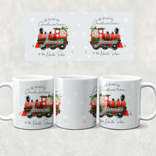 Load image into Gallery viewer, All Aboard the Christmas Train Personalised Christmas Eve Mug and Coaster Set
