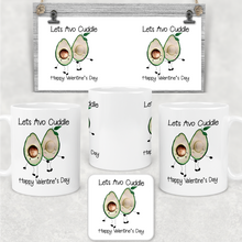 Load image into Gallery viewer, Avo Cuddle Valentine&#39;s Day Personalised Mug and Coaster Set
