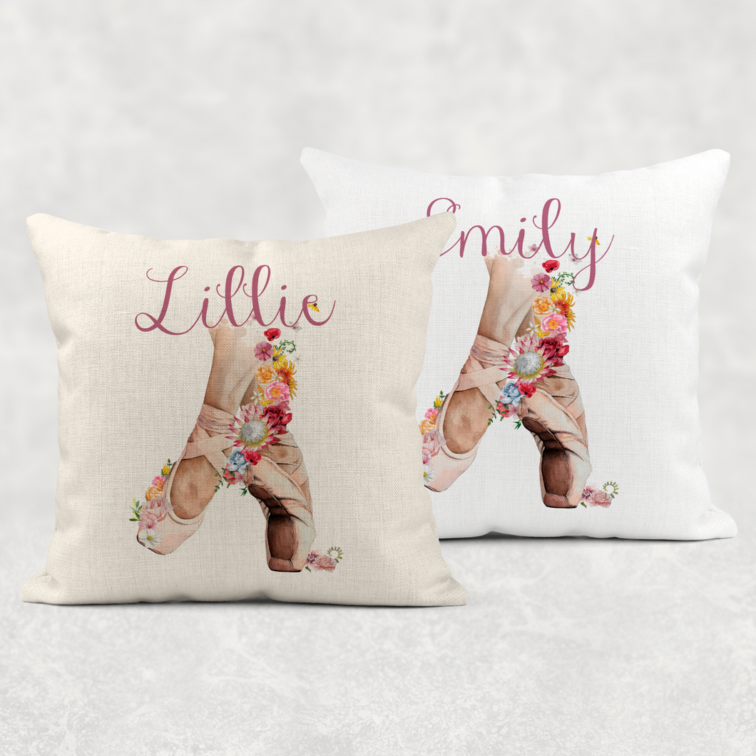 Ballet Shoes Personalised Cushion