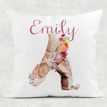 Load image into Gallery viewer, Ballet Shoes Personalised Cushion
