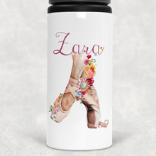 Load image into Gallery viewer, Ballet Shoes Personalised Aluminium Straw Water Bottle 650ml
