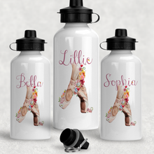 Load image into Gallery viewer, Ballet Shoes Personalised Aluminium Water Bottle 400/600ml
