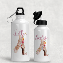 Load image into Gallery viewer, Ballet Shoes Personalised Aluminium Water Bottle 400/600ml
