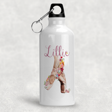 Load image into Gallery viewer, Ballet Shoes Personalised Aluminium Water Bottle 400/600ml
