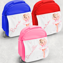 Load image into Gallery viewer, Ballet Dancer Personalised Kids Insulated Lunch Bag
