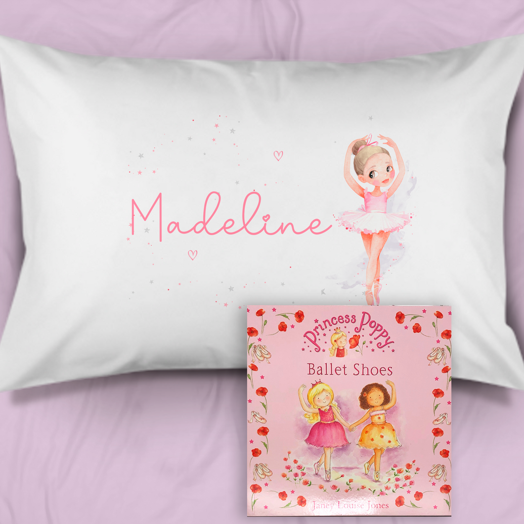 Ballet Personalised Pillow Case & Book