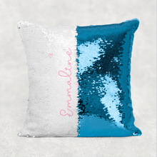Load image into Gallery viewer, Ballet Dancer Personalised Mermaid Sequin Cushion
