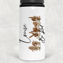 Load image into Gallery viewer, Be Kind Sign Language Personalised Aluminium Straw Water Bottle 650ml
