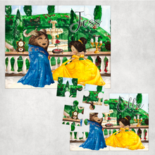 Load image into Gallery viewer, Beauty &amp; the Beast Personalised Jigsaw Various Sizes &amp; Pieces
