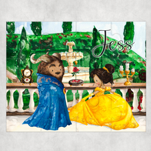 Load image into Gallery viewer, Beauty &amp; the Beast Personalised Jigsaw Various Sizes &amp; Pieces
