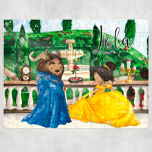 Load image into Gallery viewer, Beauty &amp; the Beast Personalised Jigsaw Various Sizes &amp; Pieces
