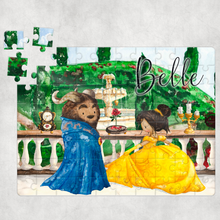 Load image into Gallery viewer, Beauty &amp; the Beast Personalised Jigsaw Various Sizes &amp; Pieces
