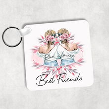 Load image into Gallery viewer, Best Friends Personalised Square Keyring
