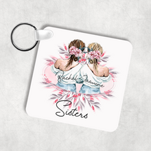 Load image into Gallery viewer, Best Friends Personalised Square Keyring
