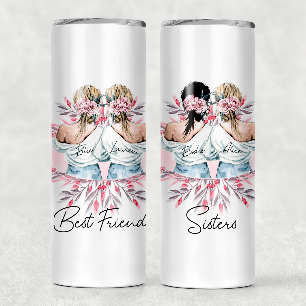 Best Friends Personalised Tall Tumbler