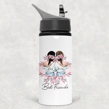Load image into Gallery viewer, Best Friends Personalised Aluminium Straw Water Bottle 650ml
