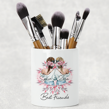 Load image into Gallery viewer, Best Friends/Sisters Personalised Pencil Caddy / Make Up Brush Holder

