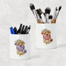 Load image into Gallery viewer, Best Mum Teddy Mother&#39;s Day Pencil Caddy / Make Up Brush Holder
