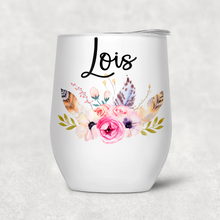 Load image into Gallery viewer, Boho Personalised 400ml Stemless Wine Tumbler
