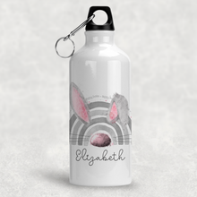 Load image into Gallery viewer, Bunnybow Hoppy Easter Bunny Rabbit Personalised Aluminium Water Bottle 400/600ml
