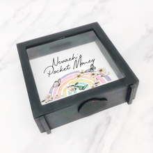 Load image into Gallery viewer, Butterfly Rainbow Personalised Pocket Money Box Frame
