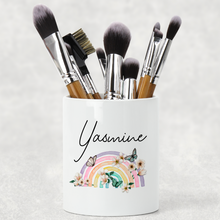 Load image into Gallery viewer, Butterfly Rainbow Pencil Caddy / Make Up Brush Holder
