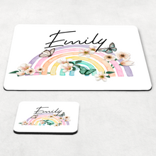 Load image into Gallery viewer, Butterfly Rainbow Kids Dinner Placemat
