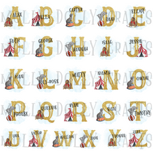 Load image into Gallery viewer, Circus Alphabet Personalised Kids Insulated Lunch Bag

