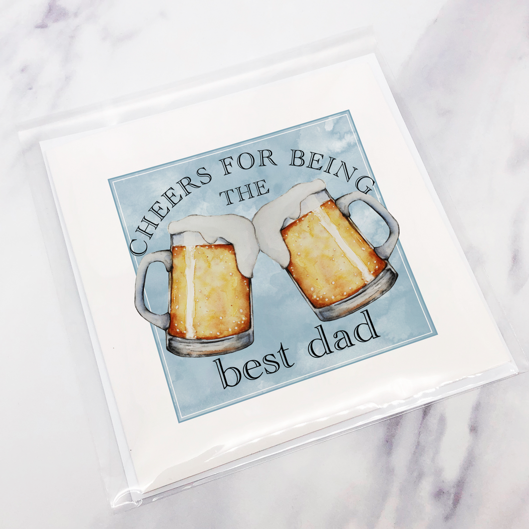 Cheers For Being The Best Dad Father's Day Card