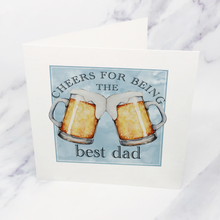 Load image into Gallery viewer, Cheers For Being The Best Dad Father&#39;s Day Card
