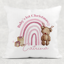 Load image into Gallery viewer, Baby Bear 1st Christmas Cushion
