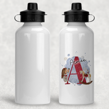 Load image into Gallery viewer, Christmas Ballet Dancer Alphabet Personalised Aluminium Water Bottle 400/600ml
