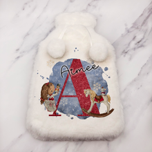 Load image into Gallery viewer, Ballet Alphabet Christmas Hot Water Bottle Cover
