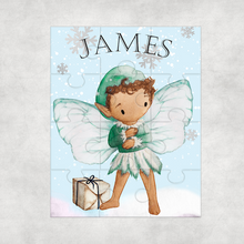 Load image into Gallery viewer, Christmas Fairy Personalised Jigsaw Various Sizes &amp; Pieces
