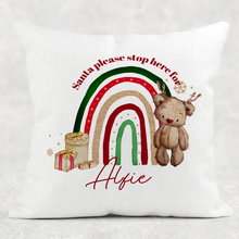 Load image into Gallery viewer, Reindeer Bear Rainbow Christmas Cushion
