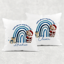 Load image into Gallery viewer, Santa Bear Rainbow Christmas Cushion
