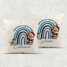 Load image into Gallery viewer, Santa Bear Rainbow Christmas Cushion
