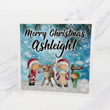 Load image into Gallery viewer, Christmas Scene Personalised Card

