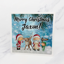Load image into Gallery viewer, Christmas Scene Personalised Card
