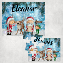 Load image into Gallery viewer, Christmas Scene Personalised Jigsaw Various Sizes &amp; Pieces
