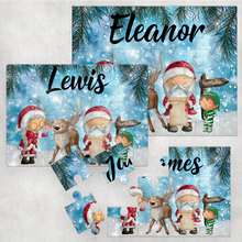 Load image into Gallery viewer, Christmas Scene Personalised Jigsaw Various Sizes &amp; Pieces
