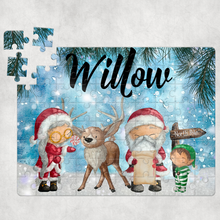 Load image into Gallery viewer, Christmas Scene Personalised Jigsaw Various Sizes &amp; Pieces
