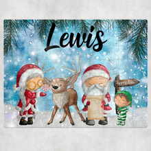 Load image into Gallery viewer, Christmas Scene Personalised Jigsaw Various Sizes &amp; Pieces
