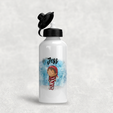 Load image into Gallery viewer, Father Christmas, Mrs Claus, Elf or Reindeer Personalised Christmas Aluminium Water Bottle 400/600ml
