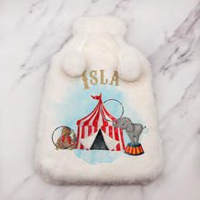 Load image into Gallery viewer, Circus Personalised Hot Water Bottle Cover
