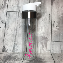 Load image into Gallery viewer, Personalised White/Clear 750ml Adult Water Straw Bottle - LIMITED STOCK - Bottles - Molly Dolly Crafts
