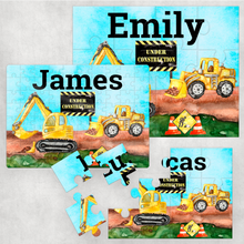 Load image into Gallery viewer, Construction Digger Jigsaw Various Sizes &amp; Pieces
