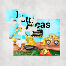 Load image into Gallery viewer, Construction Digger Jigsaw Various Sizes &amp; Pieces
